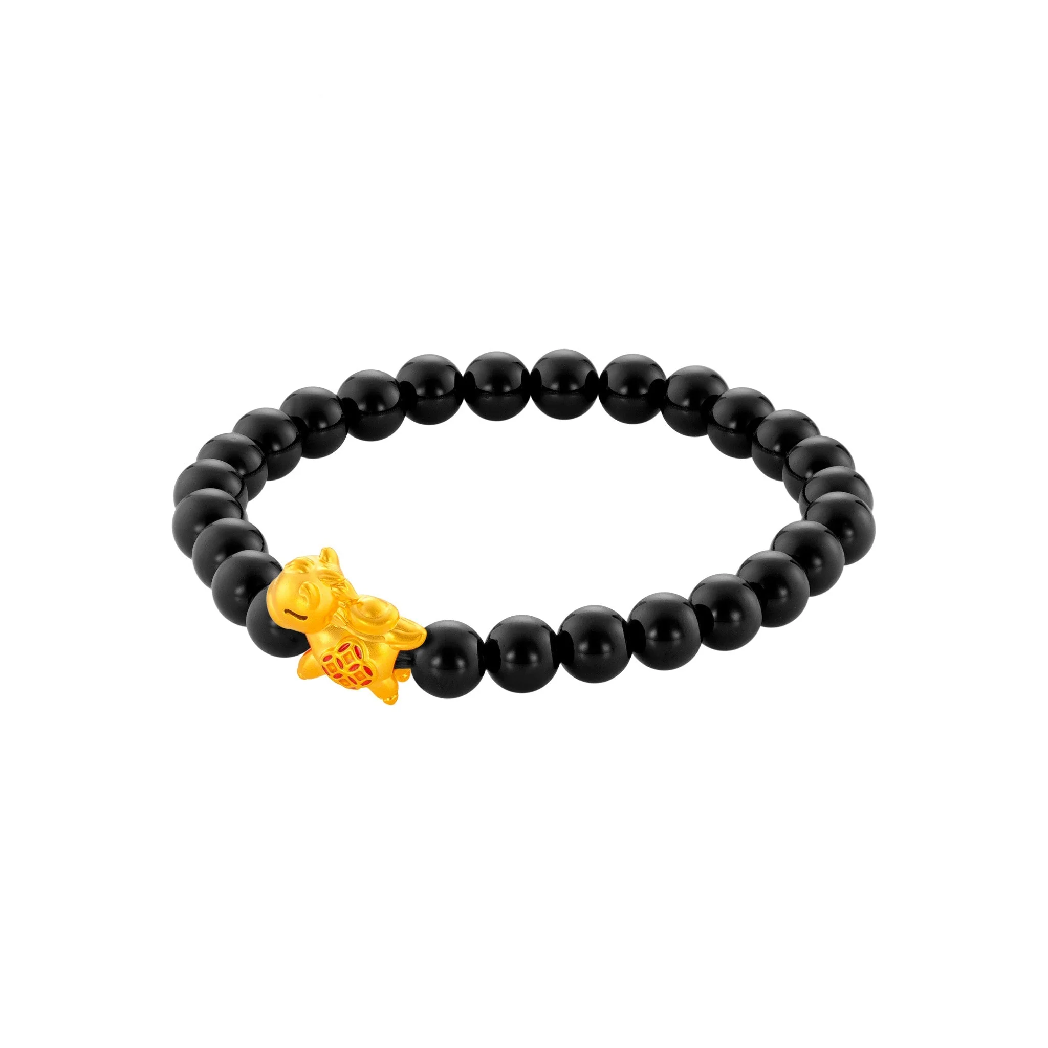 999 Gold Mini Horse 马到功成 with Auspicious Beads Bracelet - Image 31