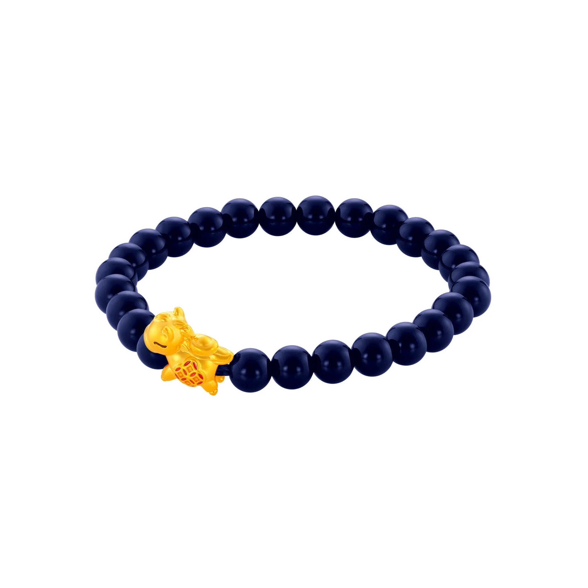 999 Gold Mini Horse 马到功成 with Auspicious Beads Bracelet - Image 32