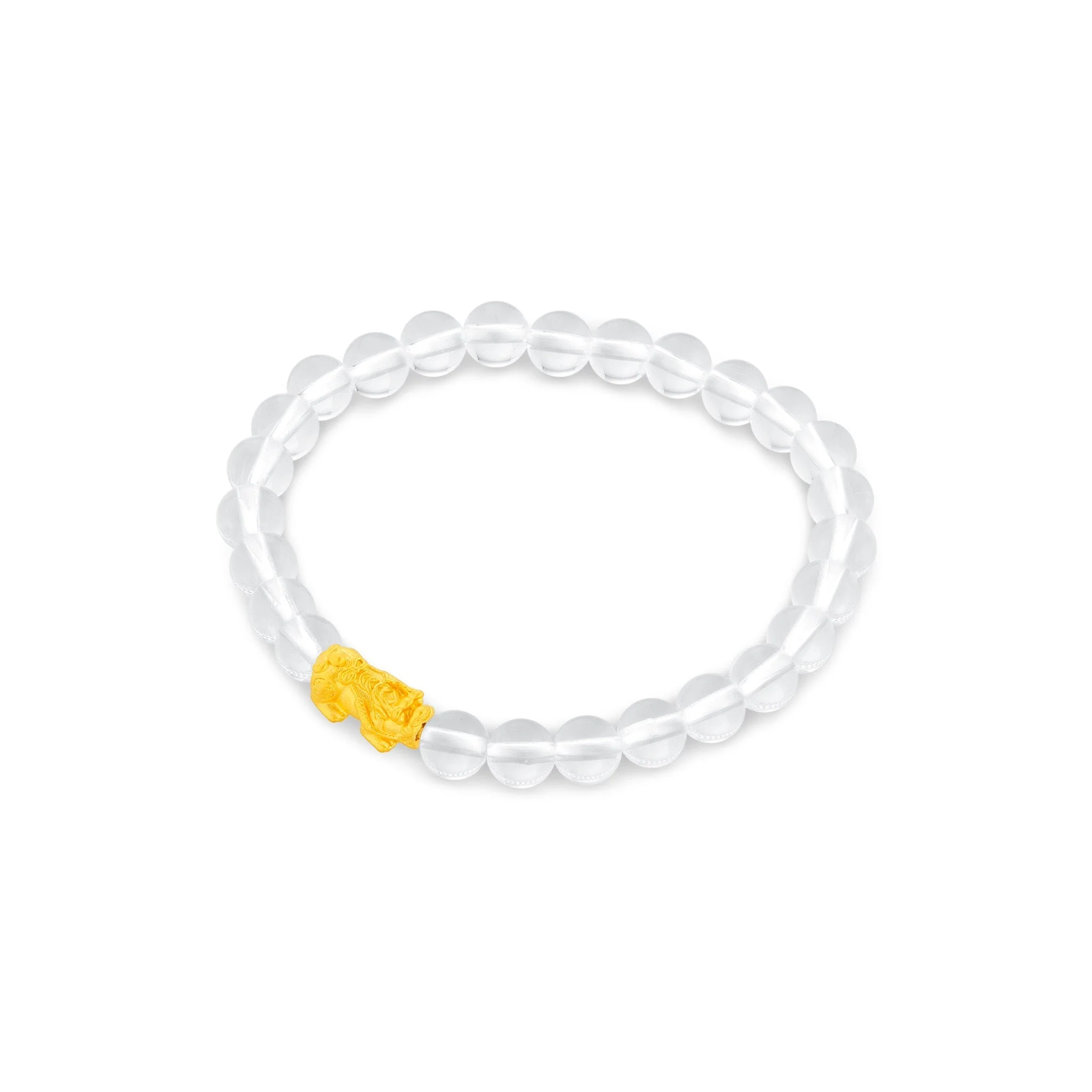 999 Gold Mini Pixiu 貔貅 with Auspicious Beads Bracelet - Image 19