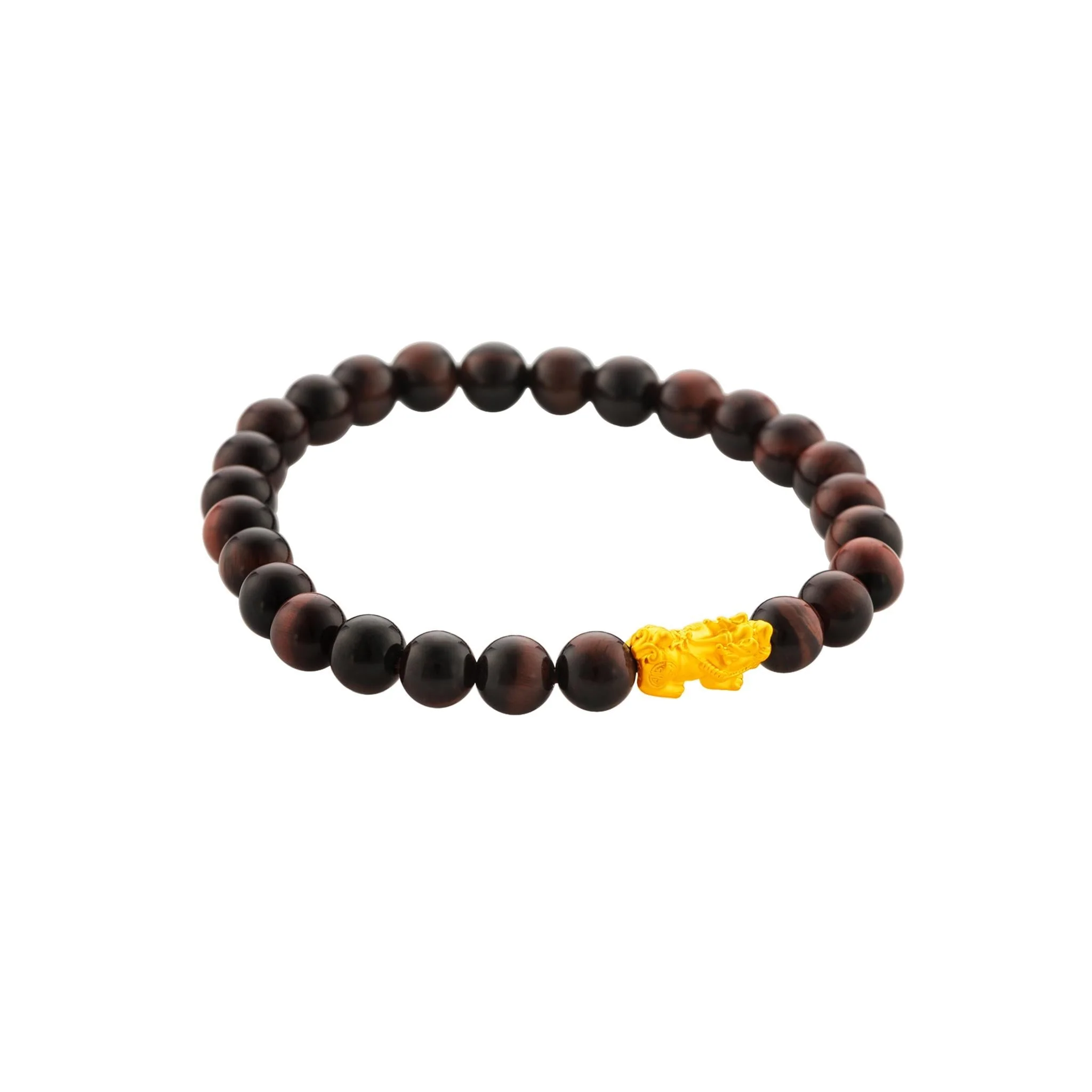999 Gold Mini Pixiu 貔貅 with Auspicious Beads Bracelet - Image 22