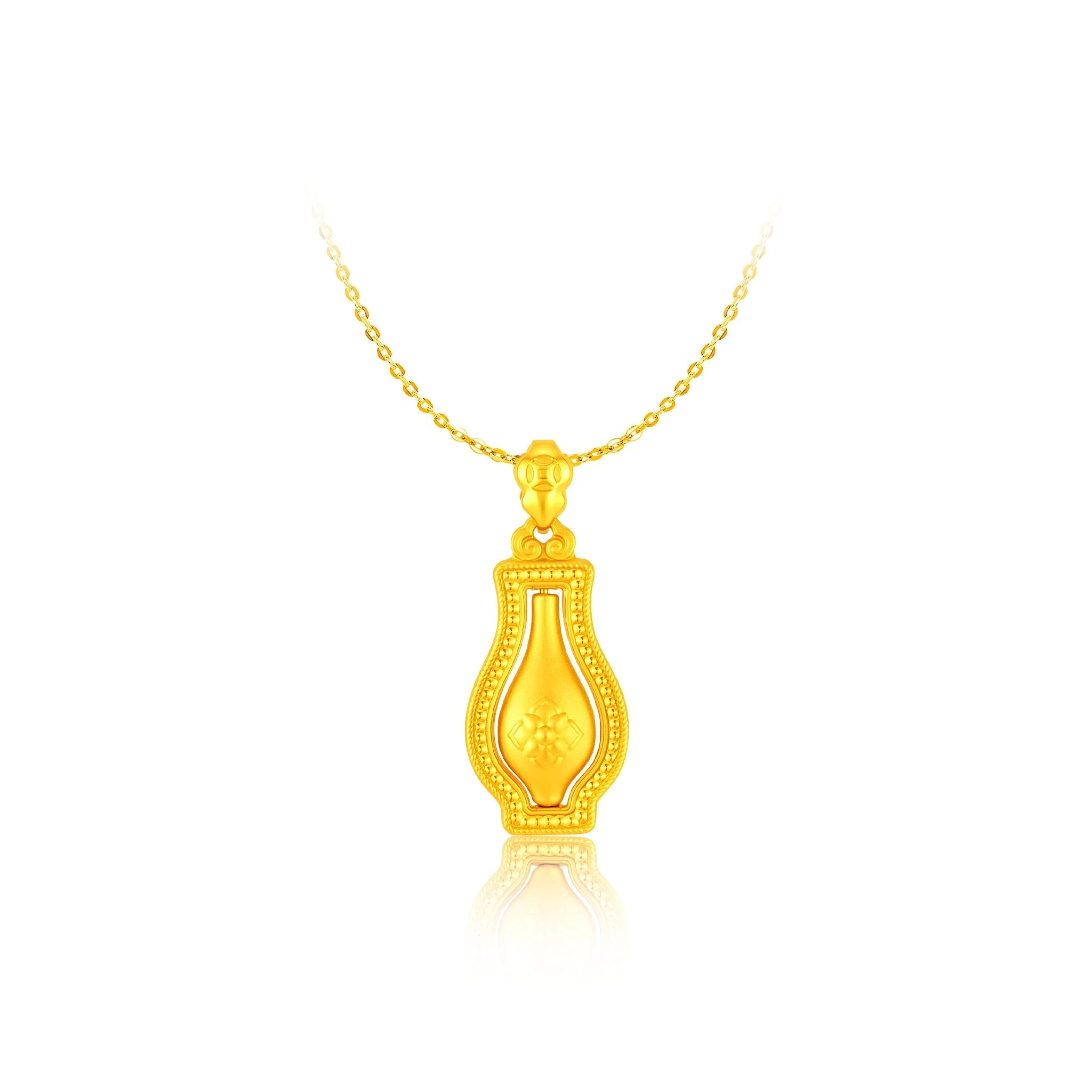 999 Gold Sacred Mercy Vase Pendant (慈悲福瓶)