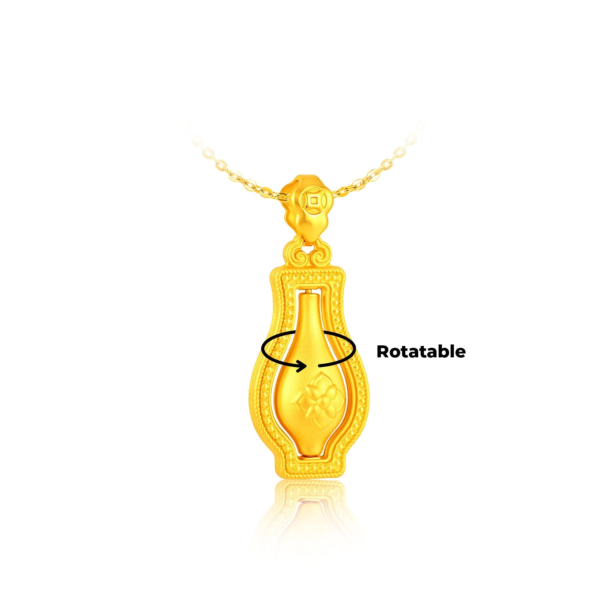 999 Gold Sacred Mercy Vase Pendant (慈悲福瓶) - Image 2