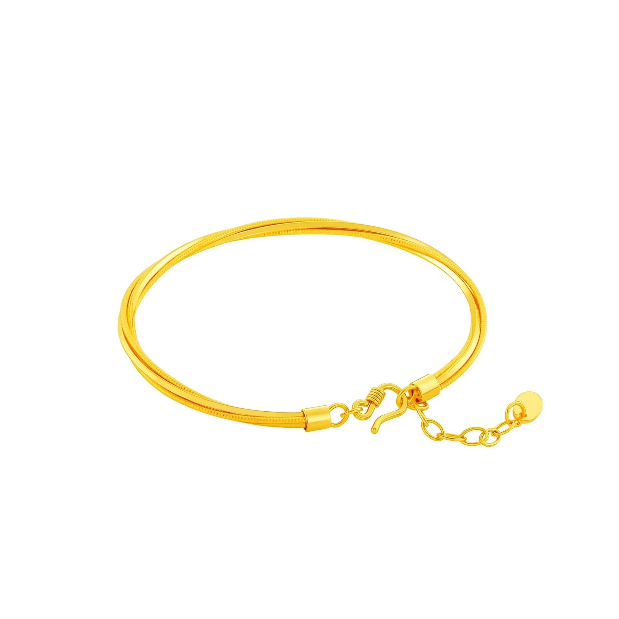 999 Gold Zenith Twist Bangle - Image 2