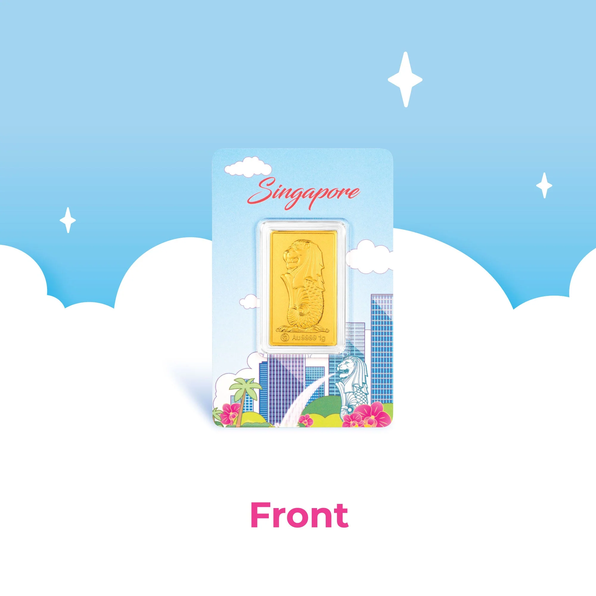 999 Merlion Gold Bar - Image 3
