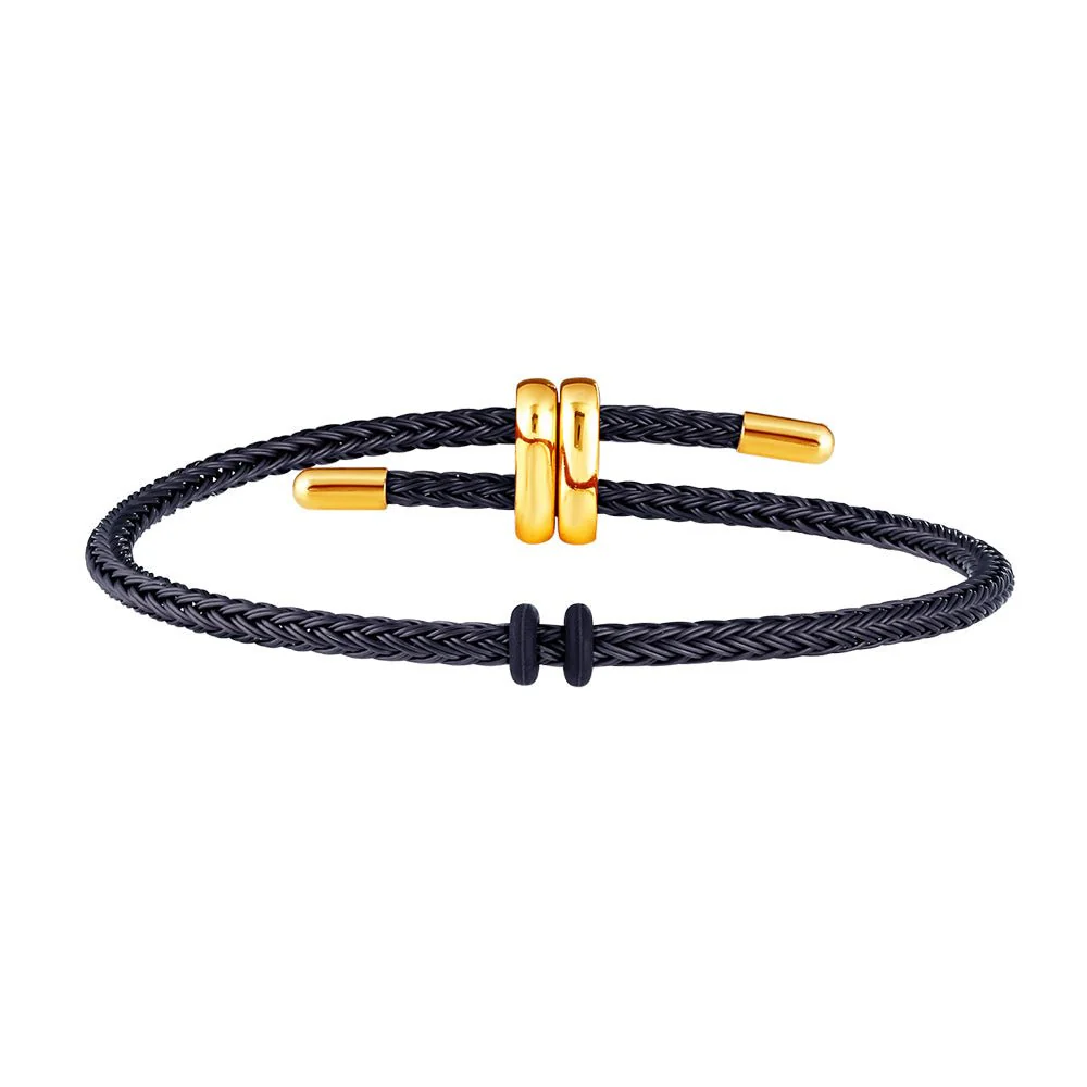 Coloured Stainless Steel Rope Charm Bracelet - Image 2